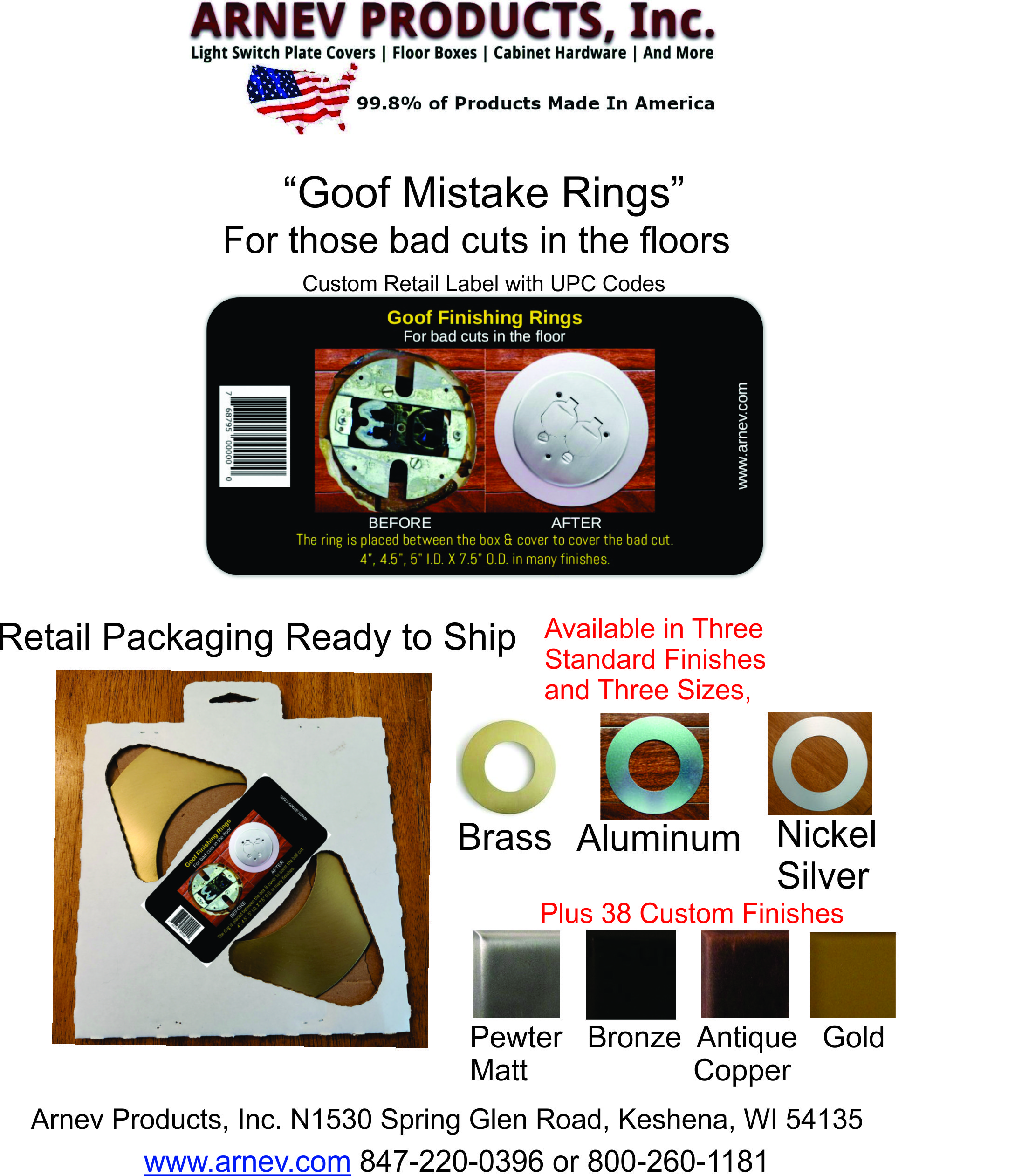 Goof Rings For Round Floor Box Cutting Mistakes